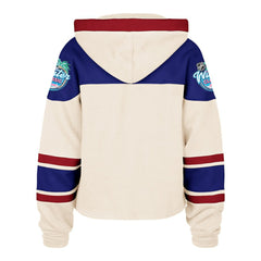 New York Rangers '47 Women's 2026 NHL Winter Classic Cropped Superior Lacer Hoodie - Cream | US 203393344