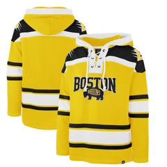 Boston Bruins '47 2026 NHL Stadium Series Superior Lacer Hoodie - Gold | US 203393345