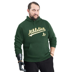 Athletics G-III Sports by Carl Banks Adaptive Lockup Fleece Hoodie - Green Hoodies