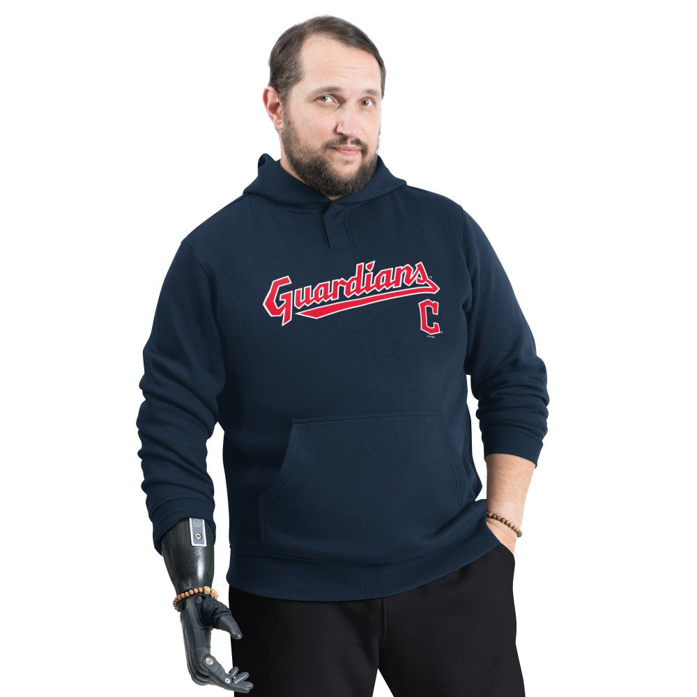 Cleveland Guardians G-III Sports by Carl Banks Adaptive Lockup Fleece Hoodie - Navy Hoodies