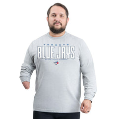 Toronto Blue Jays G-III Sports by Carl Banks Adaptive Long Sleeve T-Shirt - Gray T-shirts