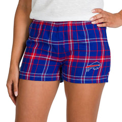 Buffalo Bills Concepts Sport Women's Ultimate Flannel Shorts - Royal/Red Shorts