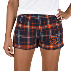 Chicago Bears Concepts Sport Women's Ultimate Flannel Shorts - Navy/Orange Shorts
