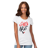 Houston Texans G-III 4Her by Carl Banks Women's She's Next Endzone T-Shirt - White T-shirts