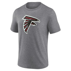 Atlanta Falcons Heritage Custom Name & Number Tri-Blend T-Shirt - Gray T-shirts