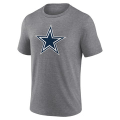 Dallas Cowboys Heritage Custom Name & Number Tri-Blend T-Shirt - Gray T-shirts