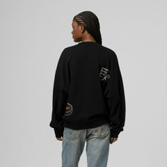 Philadelphia Flyers Mitchell & Ness Women's Vintage Crewneck Sweatshirt - Black | US 203398444