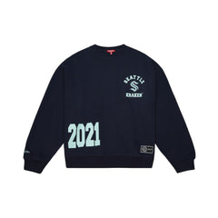 Seattle Kraken Mitchell & Ness Women's Vintage Crewneck Sweatshirt - Deep Sea Blue | US 203398448