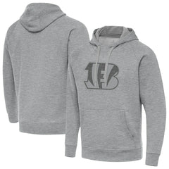 Cincinnati Bengals Antigua Victory Hoodie - Heather Gray Hoodies
