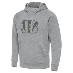 Cincinnati Bengals Antigua Victory Hoodie - Heather Gray Hoodies