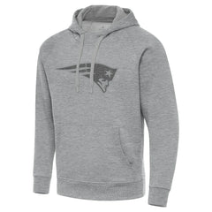 New England Patriots Antigua Victory Hoodie - Heather Gray Hoodies