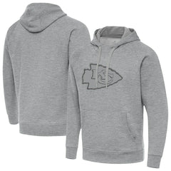 Kansas City Chiefs Antigua Victory Hoodie - Heather Gray Hoodies