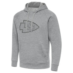 Kansas City Chiefs Antigua Victory Hoodie - Heather Gray Hoodies