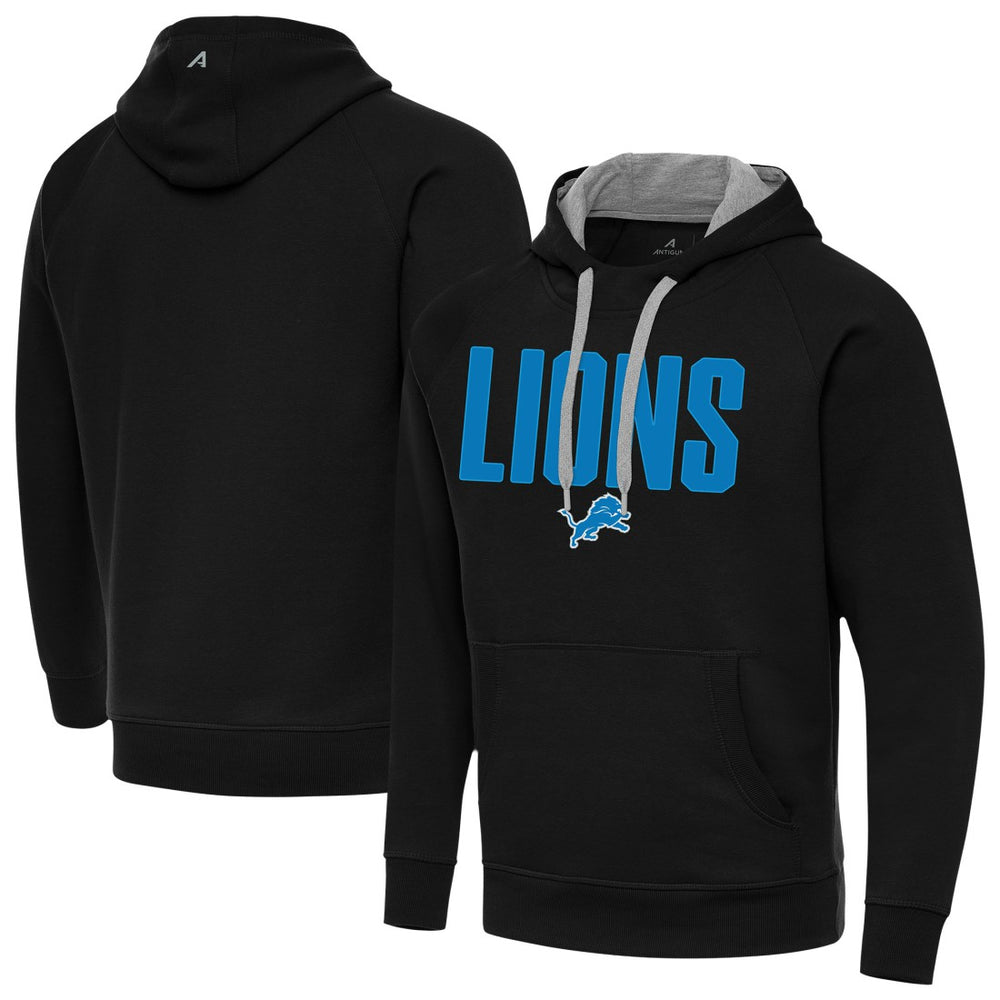Detroit Lions Antigua Victory Hoodie - Black Hoodies