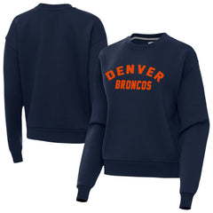 Denver Broncos Antigua Women's Victory Sweatshirt - Navy Sweatshirts