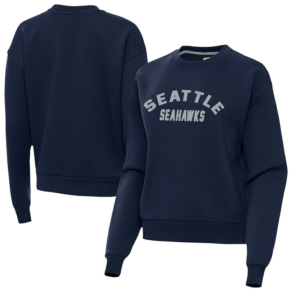 Seattle Seahawks Antigua Women's Victory Sweatshirt - Navy Sweatshirts
