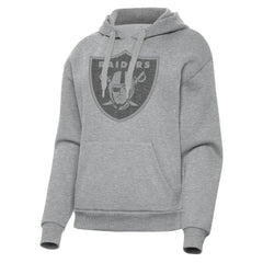 Las Vegas Raiders Antigua Women's Victory Hoodie - Heather Gray Hoodies