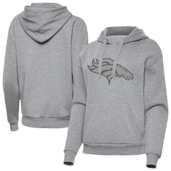 Denver Broncos Antigua Women's Victory Hoodie - Heather Gray Hoodies