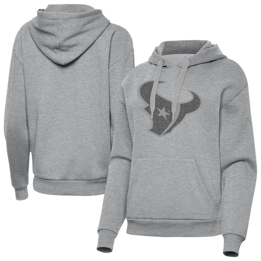 Houston Texans Antigua Women's Victory Hoodie - Heather Gray Hoodies