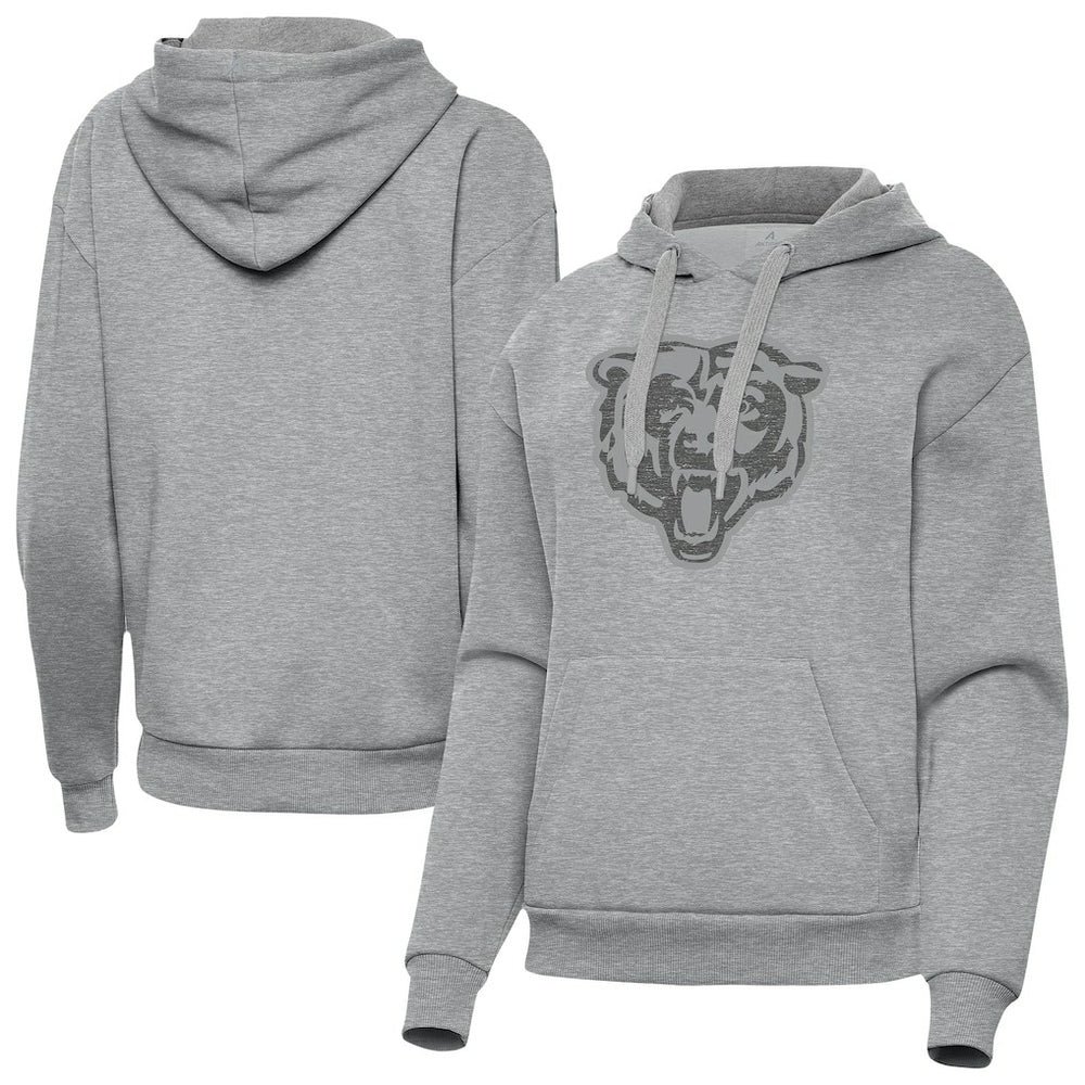 Chicago Bears Antigua Women's Victory Hoodie - Heather Gray Hoodies
