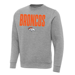 Denver Broncos Antigua Victory Sweatshirt - Heather Gray Sweatshirts