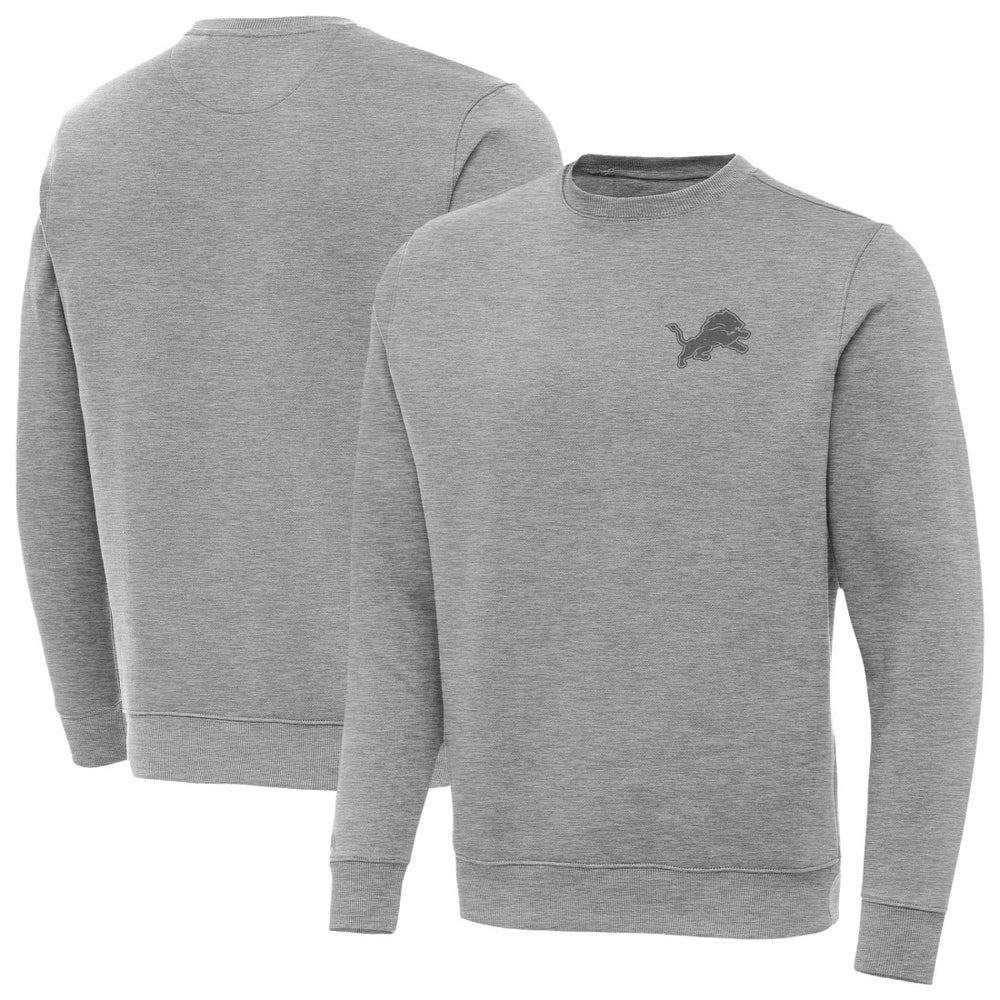 Detroit Lions Antigua Victory Sweatshirt - Heather Gray Sweatshirts