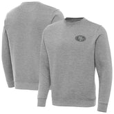 San Francisco 49ers Antigua Victory Sweatshirt - Heather Gray Sweatshirts