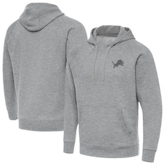 Detroit Lions Antigua Victory Hoodie - Heather Gray Hoodies