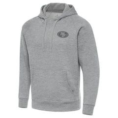 San Francisco 49ers Antigua Victory Hoodie - Heather Gray Hoodies