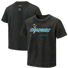 Los Angeles Chargers EQUIHUA Retro T-Shirt - Black T-shirts
