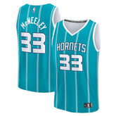 Liam McNeeley Charlotte Hornets Fast Break Replica Jersey Teal Icon Edition - Fanatics