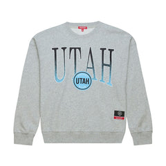 Utah Mammoth Mitchell & Ness Women's Hockey Night Sweatshirt - Heather Gray | US 203403315