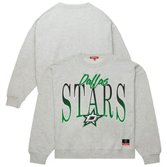 Dallas Stars Mitchell & Ness Women's Hockey Night Sweatshirt - Heather Gray | US 203403320