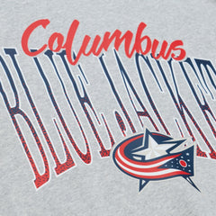 Columbus Blue Jackets Mitchell & Ness Women's Hockey Night Sweatshirt - Heather Gray | US 203403323