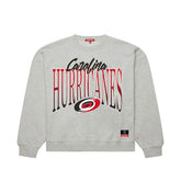 Carolina Hurricanes Mitchell & Ness Women's Hockey Night Sweatshirt - Heather Gray | US 203403325