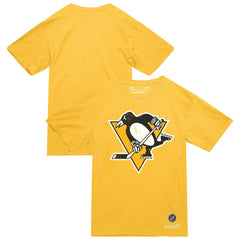 Pittsburgh Penguins Mitchell & Ness Heritage T-Shirt - Gold | US 203403337