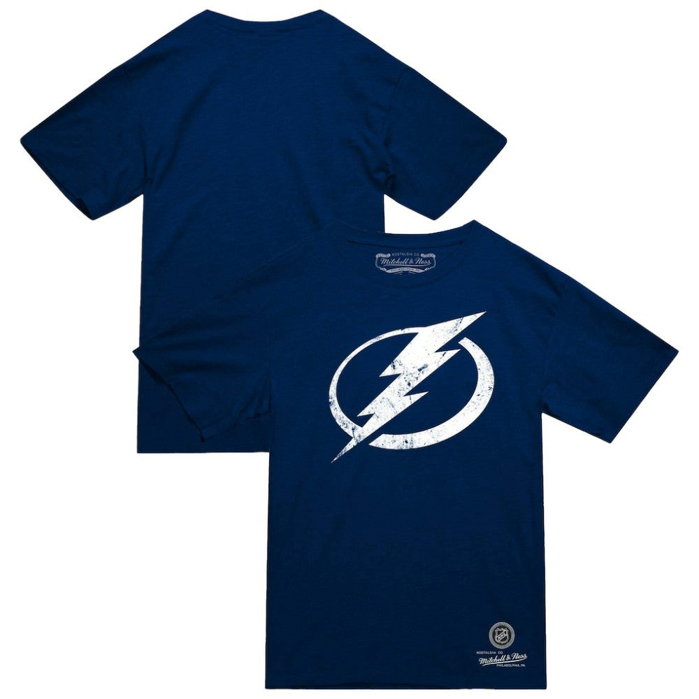 Tampa Bay Lightning Mitchell & Ness Heritage T-Shirt - Navy | US 203403341