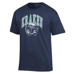 Seattle Kraken Champion Helmet T-Shirt - Navy | US 203407103