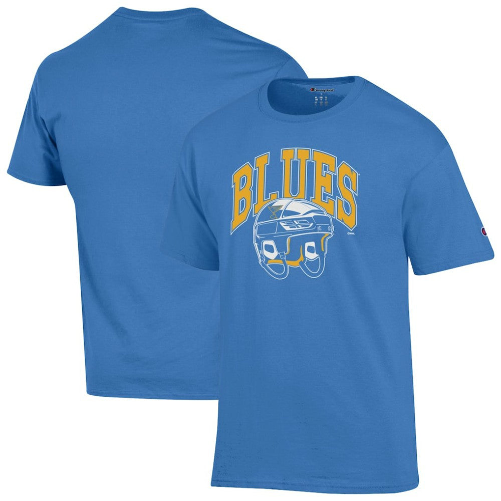 St. Louis Blues Champion Helmet T-Shirt - Blue | US 203407104