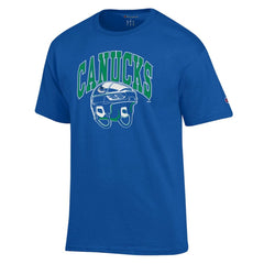 Vancouver Canucks Champion Helmet T-Shirt - Royal | US 203407108