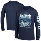 Seattle Kraken Champion Long Sleeve Jersey T-Shirt - Navy | US 203407124