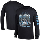 Utah Mammoth Champion Long Sleeve Jersey T-Shirt - Black | US 203407133