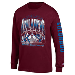Colorado Avalanche Champion Long Sleeve Jersey T-Shirt - Burgundy | US 203407139