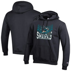 San Jose Sharks Champion Powerblend Hoodie - Black | US 203407159