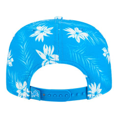 Detroit Lions New Era Palm Print A-Frame 9FIFTY Snapback Hat - Blue Hats