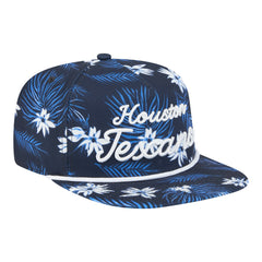 Houston Texans New Era Palm Print A-Frame 9FIFTY Snapback Hat - Navy Hats