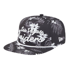 Las Vegas Raiders New Era Palm Print A-Frame 9FIFTY Snapback Hat - Black Hats