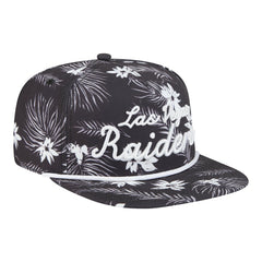 Las Vegas Raiders New Era Palm Print A-Frame 9FIFTY Snapback Hat - Black Hats