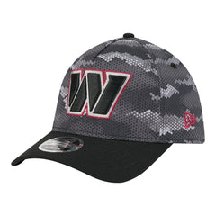 Washington Commanders New Era Camo A-Frame 39THIRTY Flex Hat - Black Hats