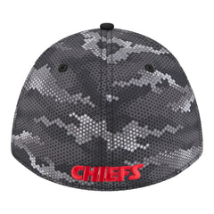 Kansas City Chiefs New Era Camo A-Frame 39THIRTY Flex Hat - Black Hats